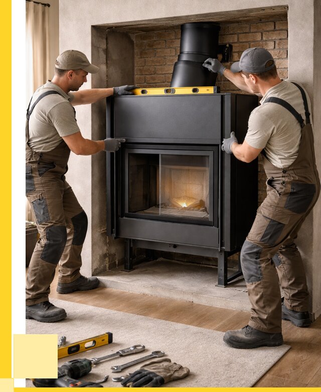 Установка каминных топок в Москве под ключ от 19017 р. | АкваДомМск