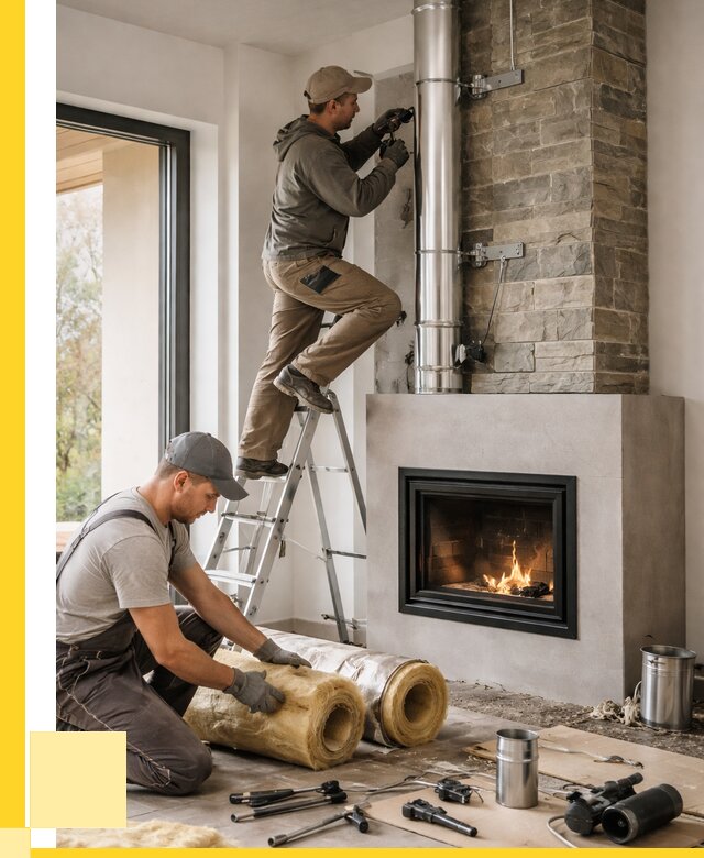 Монтаж дымоходов для каминов в Москве от 15848 р. АкваДомМск