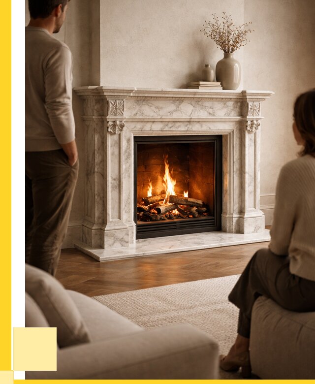 Мраморные камины под ключ в Москве от 264125 р. | АкваДомМск