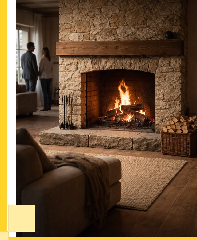 Открытые камины под ключ в Москве от 158475 р. АкваДомМск