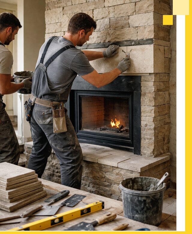 Проектирование и установка открытых каминов в Москве