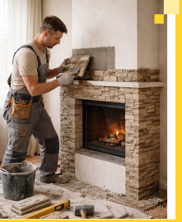 Изготовление и монтаж каминов для дома под ключ в Москве