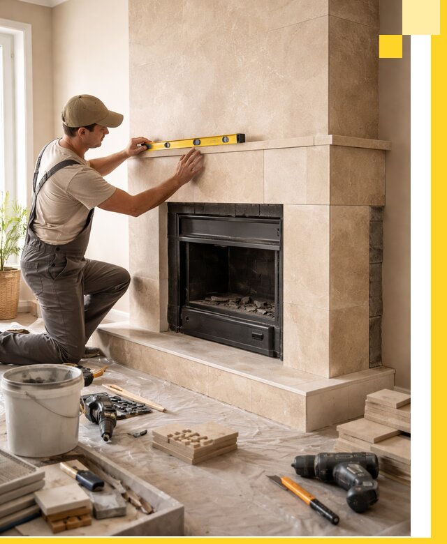 Установка и монтаж каминов в частном доме под ключ в Москве