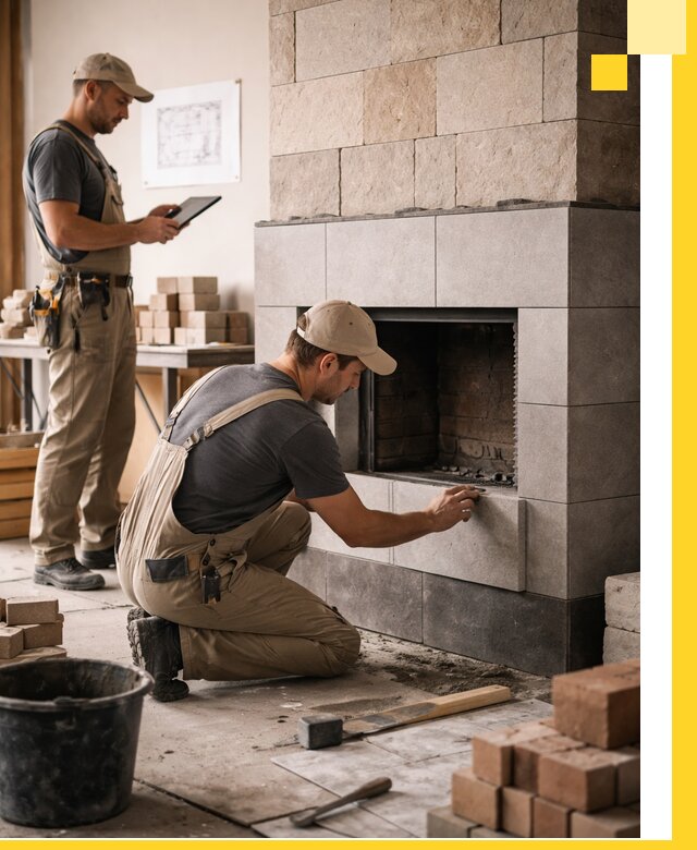 Индивидуальные проекты каминов и каминных систем в Москве