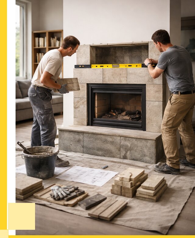 Монтаж каминов и установка в Москве от 47543 р. | АкваДомМск