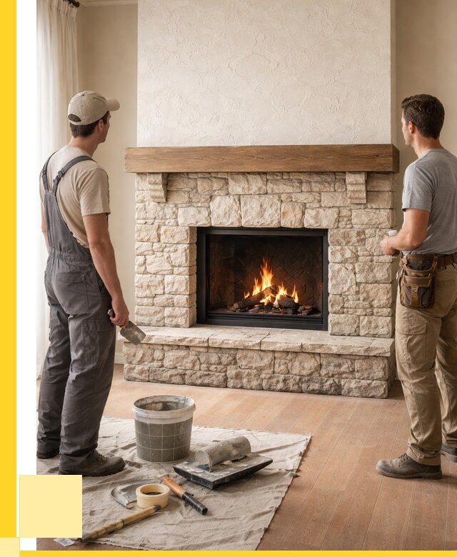 Отделка каминов в Москве от 6867 р. под ключ | АкваДомМск