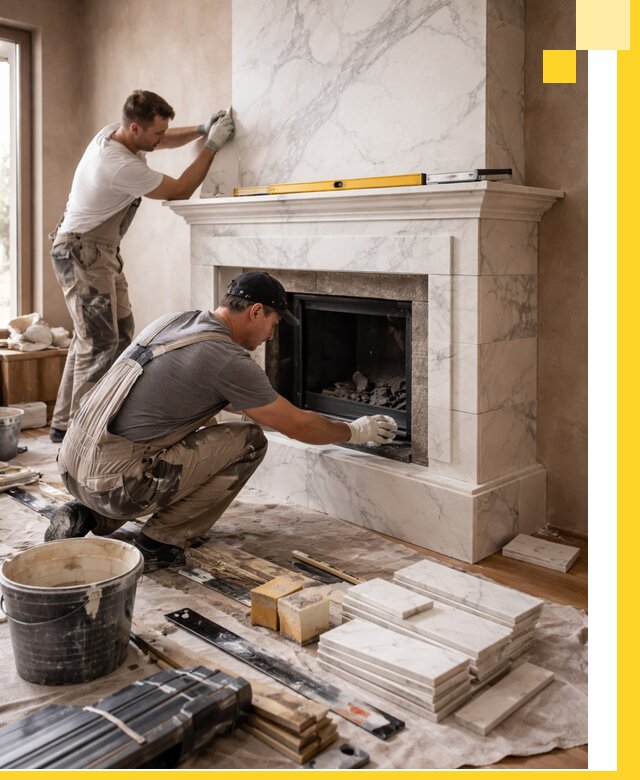 Отделка каминов в Москве качественные облицовочные работы