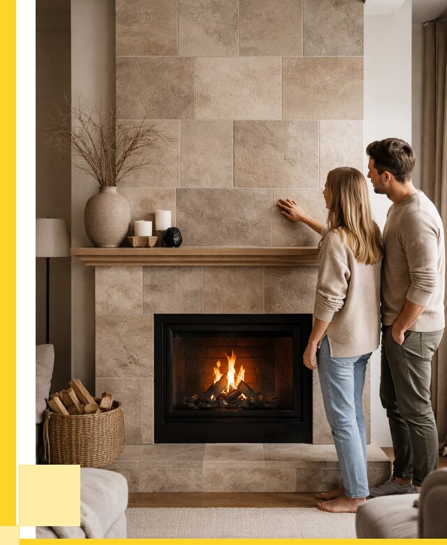 Облицовка каминов керамогранитом в Москве от 4754 р. | АкваДомМск