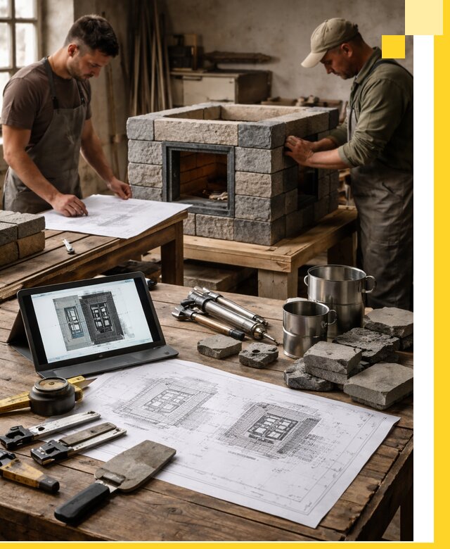 Разработка проектов печей с согласованием и монтажом в Москве