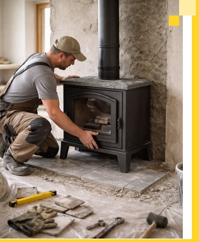 Профессиональный монтаж печей и каминов в Москве под ключ