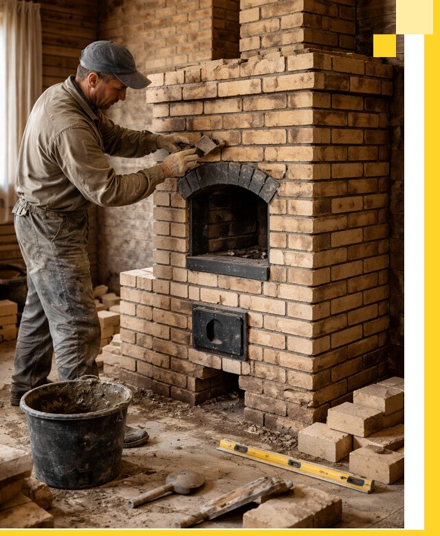 Кирпичные печи под ключ в Москве: проектирование и кладка