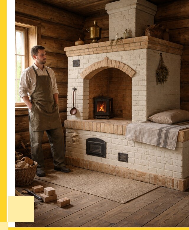 Русские печи с лежанкой под ключ в Москве от 158475 р. АкваДомМск