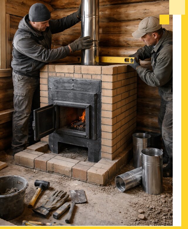 Проектирование, изготовление и установка банных печей в Москве