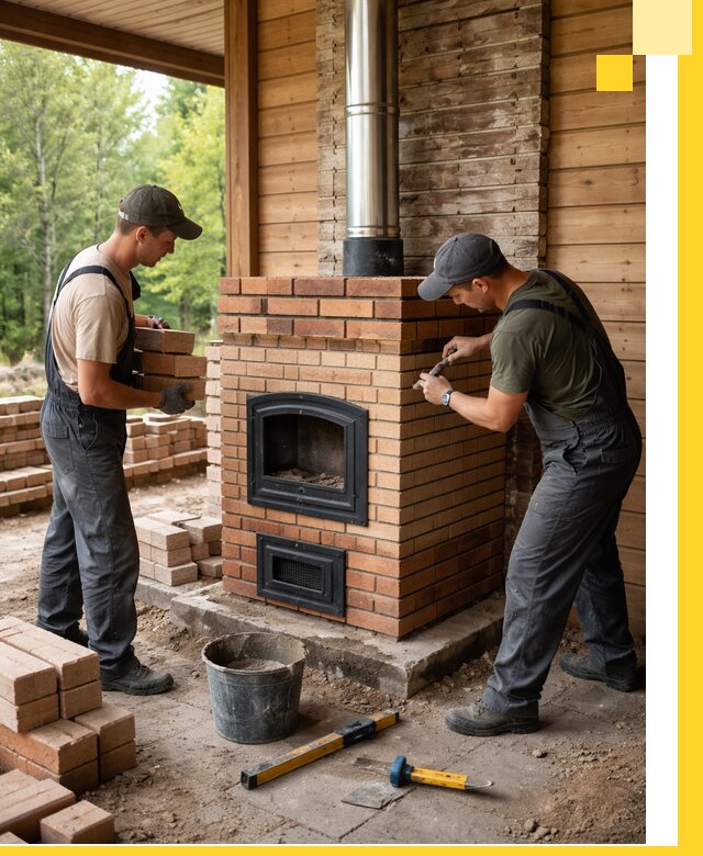 Производство и установка дачных печей под ключ в Москве