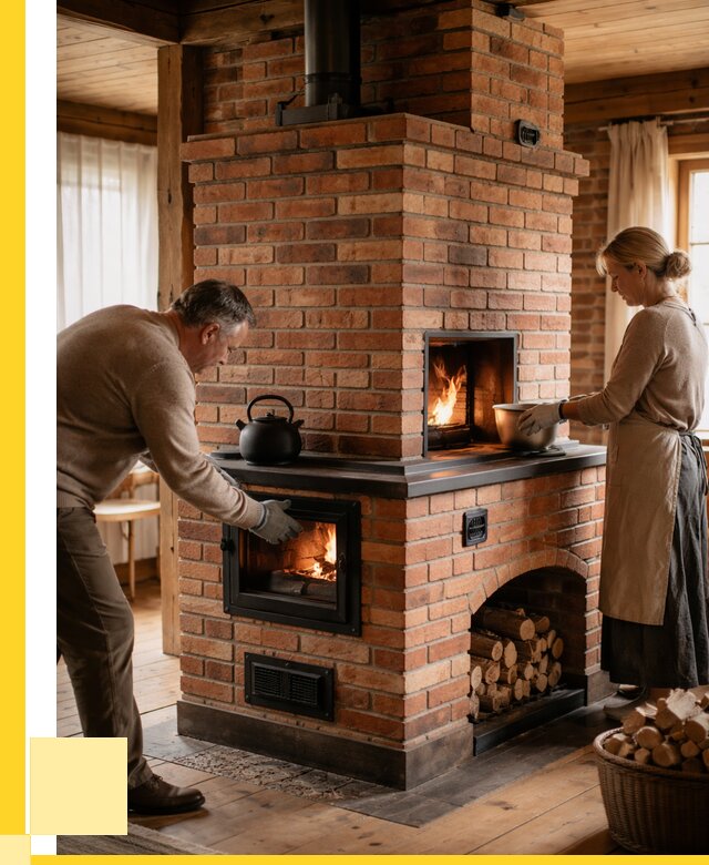 Печи для загородного дома под ключ в Москве от 84520 р. | АкваДомМск