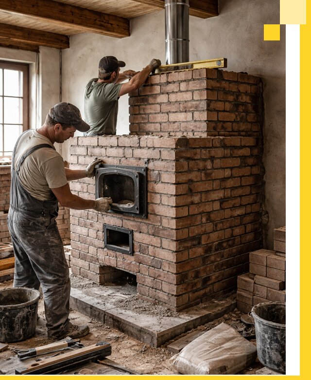 Печи для загородного дома под ключ в Москве — монтаж и сервис