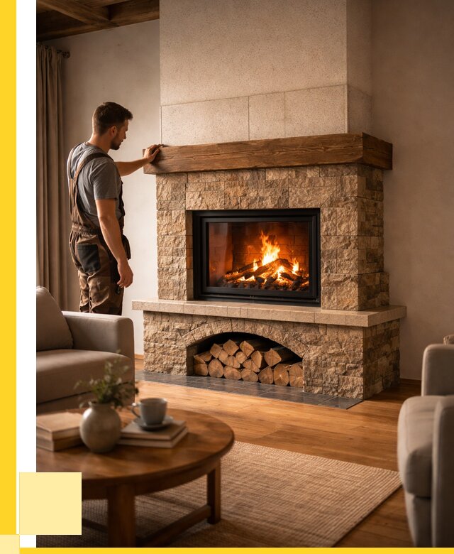 Печи камины для дома под ключ в Москве от 58108 р. | АкваДомМск