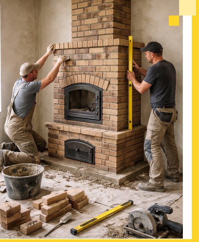 Продажа и установка печей и каминов для дома под ключ в Москве