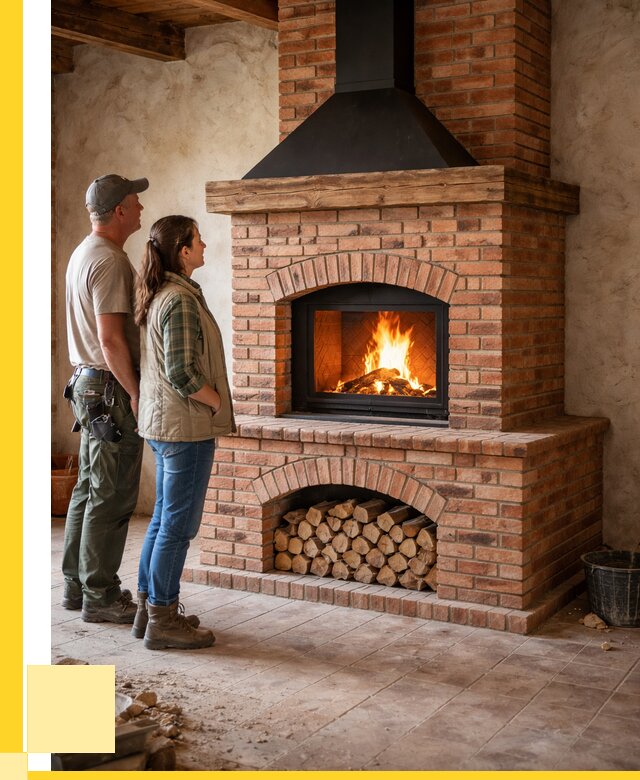 Печи камины из кирпича в Москве от 126780 р. | АкваДомМск
