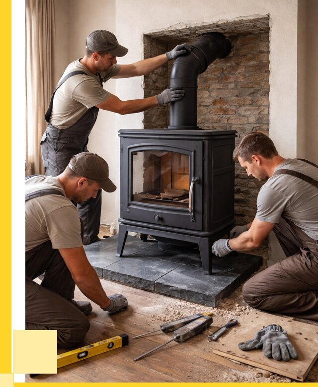 Монтаж печи камина в частном доме в Москве от 26413 р. | АкваДомМск