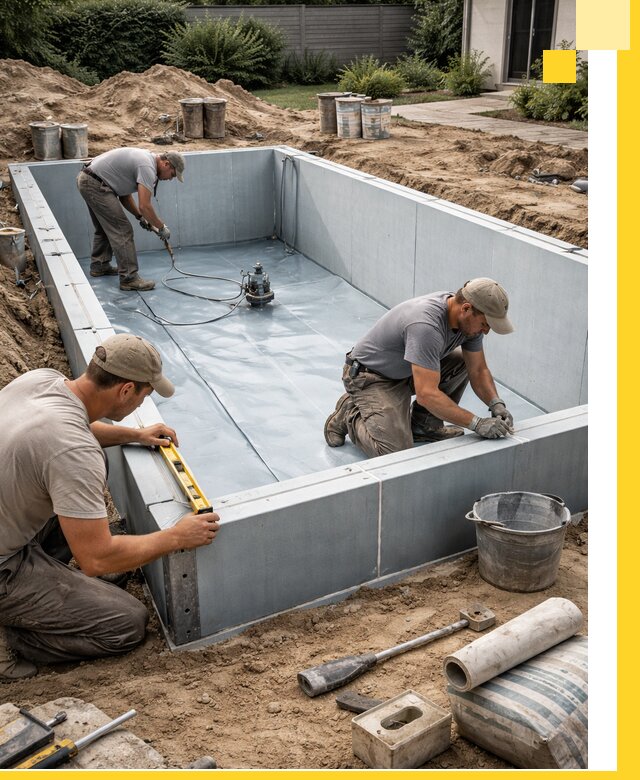 Профессиональный монтаж бассейнов под ключ в Москве с гарантией