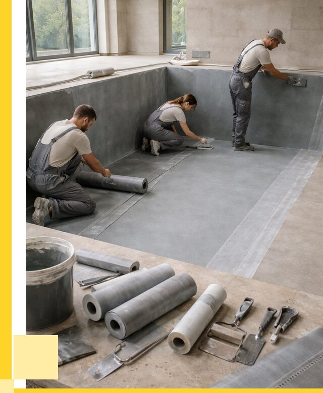 Гидроизоляция бассейнов в Москве от 2113 р., АкваДомМск