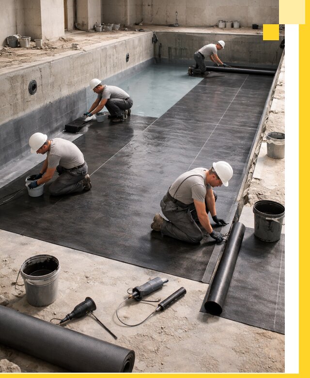Профессиональная гидроизоляция бассейнов и чаш в Москве под ключ