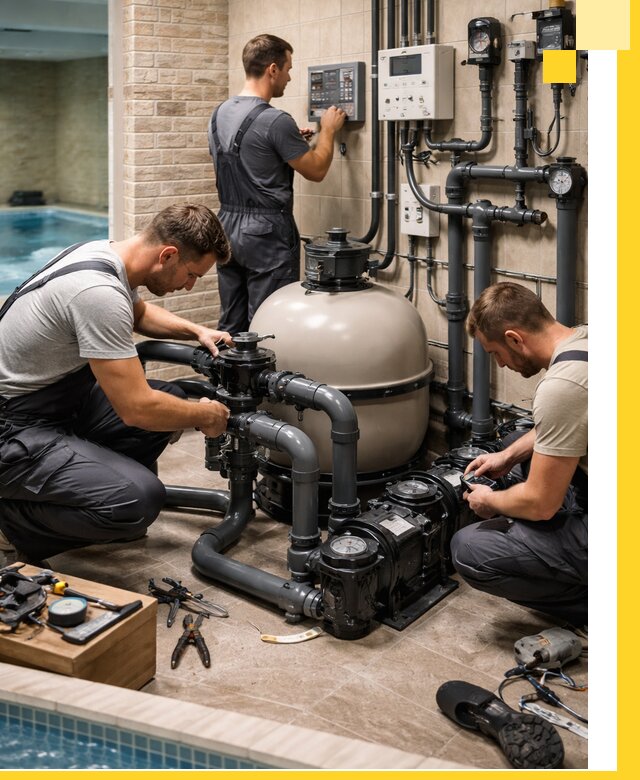 Комплексное оборудование для бассейнов под ключ в Москве