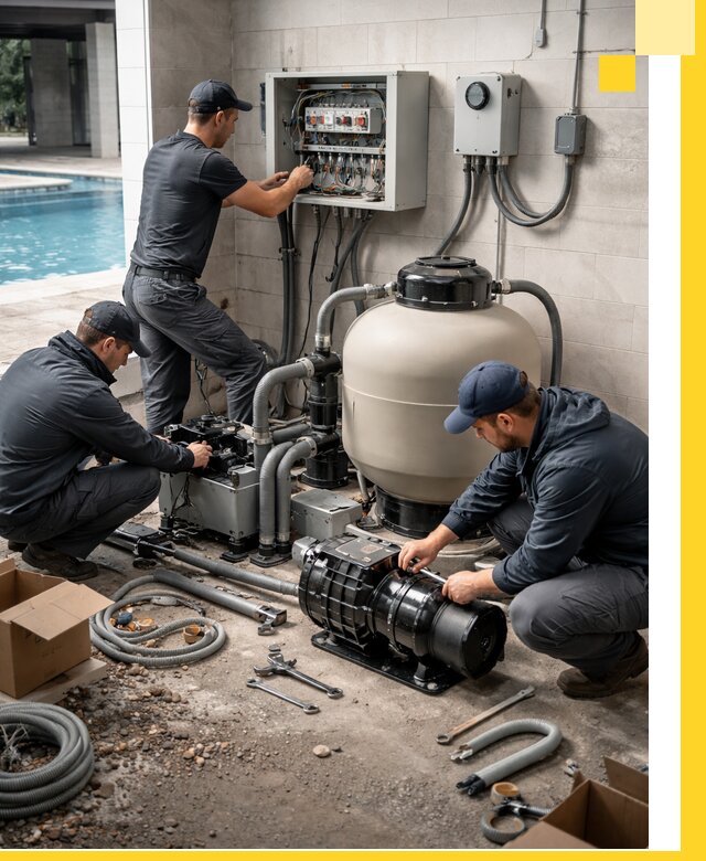 Профессиональный монтаж оборудования для бассейнов в Москве