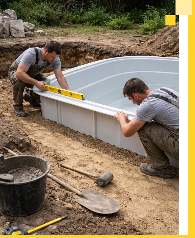 Производство и установка пластиковых бассейнов в Москве под ключ