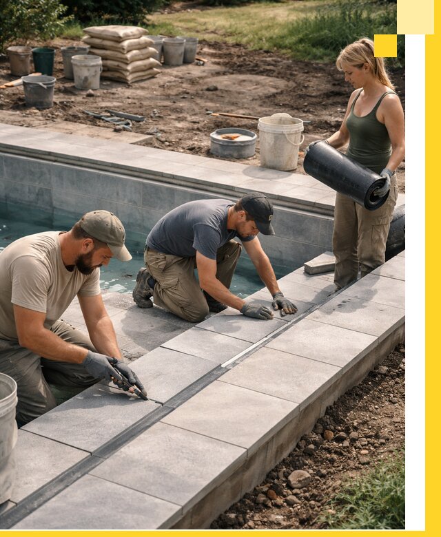 Строительство и монтаж уличных бассейнов под ключ в Москве