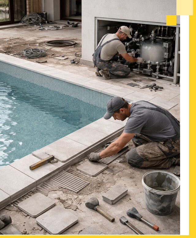 Строительство и монтаж бассейнов в коттедже в Москве