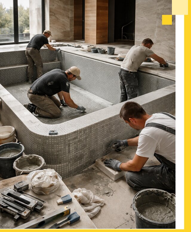 Строительство и установка СПА бассейнов под ключ в Москве