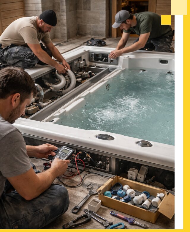 Гидромассажные бассейны под ключ в Москве, дизайн и монтаж