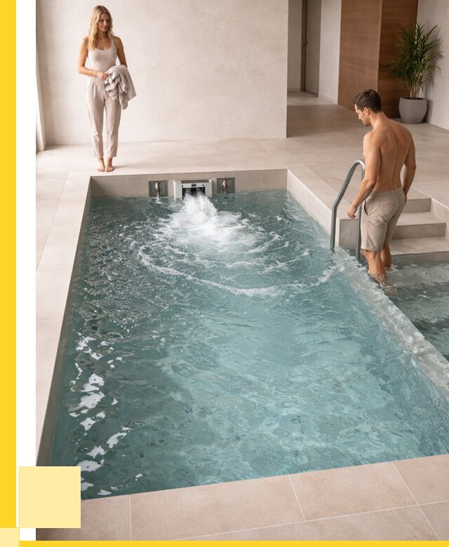 Бассейн с противотоком в Москве от 264125 р. | АкваДомМск