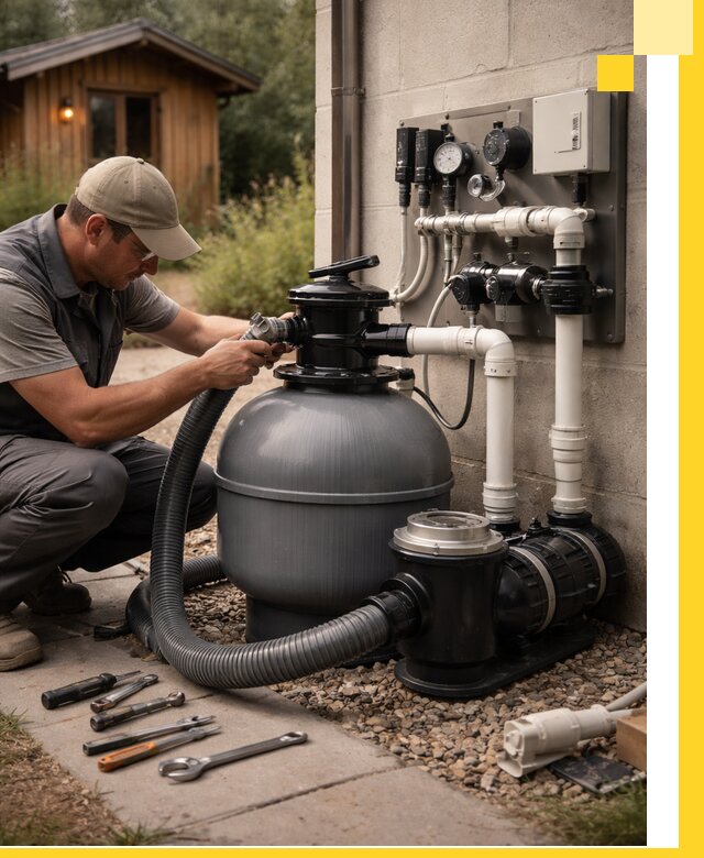 Продажа и монтаж фильтров и насосов для бассейнов в Москве