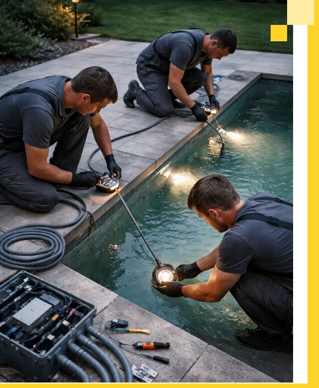 Профессиональное освещение бассейнов в Москве: дизайн и монтаж