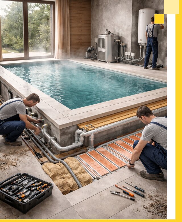 Проектирование и строительство тёплых бассейнов в Москве