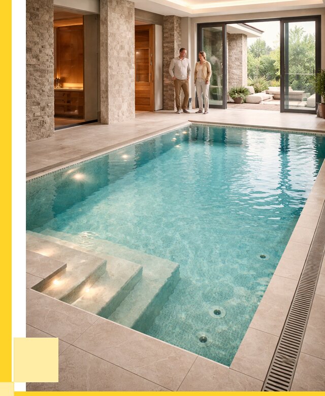 Бассейн во дворе в Москве: проект, отделка от 1267800 р. | АкваДомМск