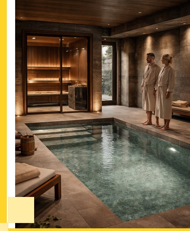 Сауна с большим бассейном в Москве от 1267800 р. АкваДомМск