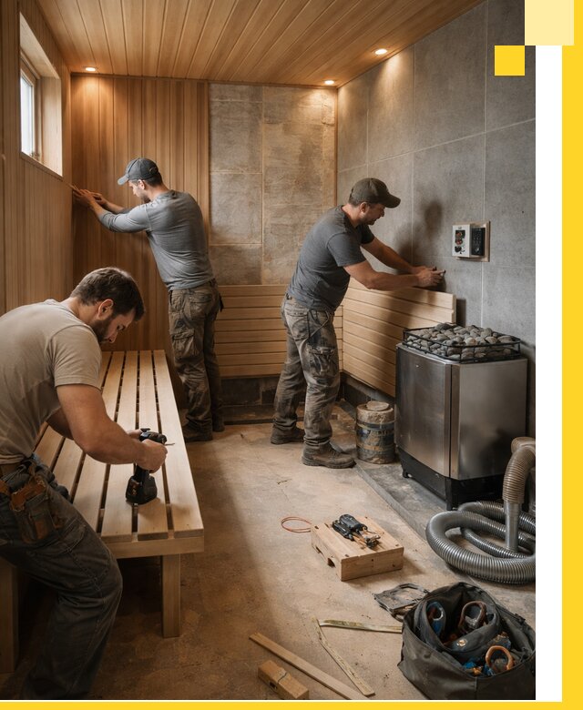 Сауны под ключ в Москве, проектирование, строительство, отделка