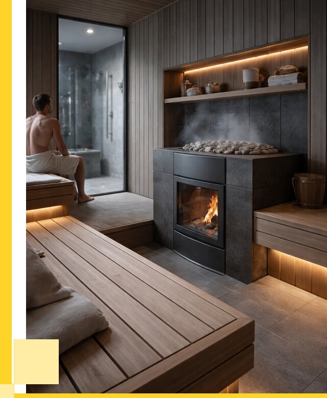Проект сауны в частном доме в Москве от 36978 р. | АкваДомМск