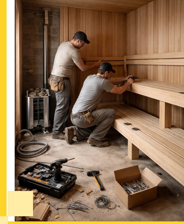 Монтаж саун под ключ в Москве от 126780 р. | АкваДомМск