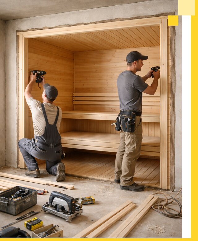 Монтаж саун под ключ в Москве — проектирование и установка