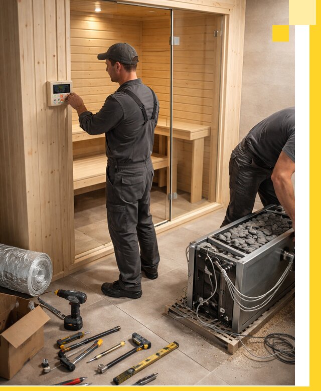 Поставка, установка и монтаж электрических саун в Москве