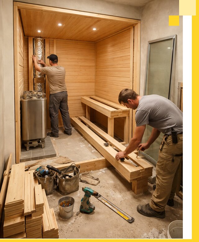 Проектирование и установка домашних саун под ключ в Москве