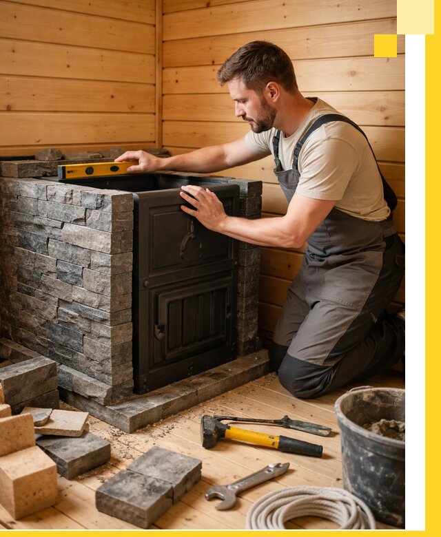 Производство и установка печей для саун под ключ в Москве