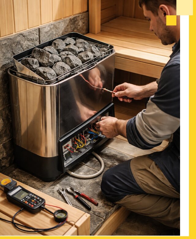 Продажа и установка электрокаменок для саун в Москве