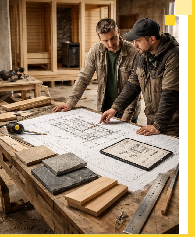 Проекты бань под ключ и планы строительства в Москве