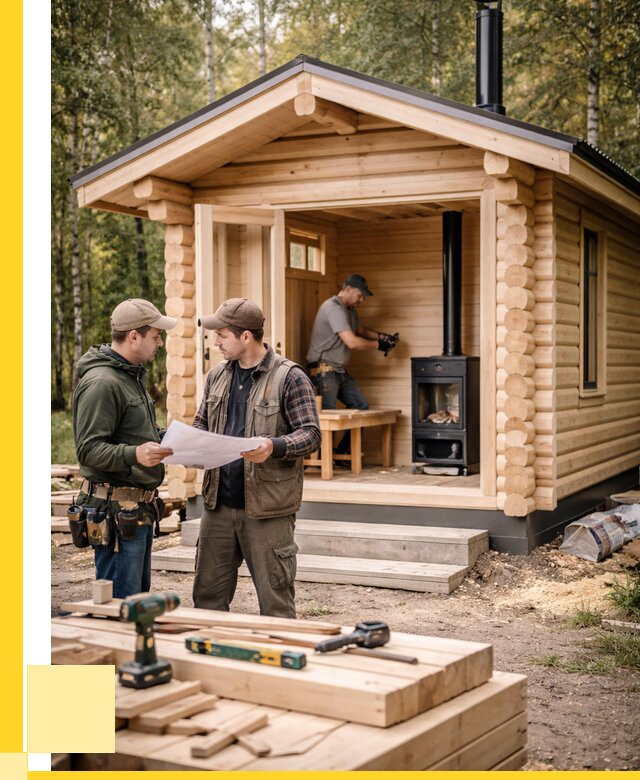 Монтаж бань под ключ в Москве — от 211300 р. | АкваДомМск